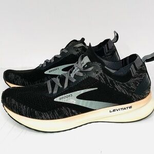 Brooks Levitate Women’s Running Shoes Black/Grey Size 8.5